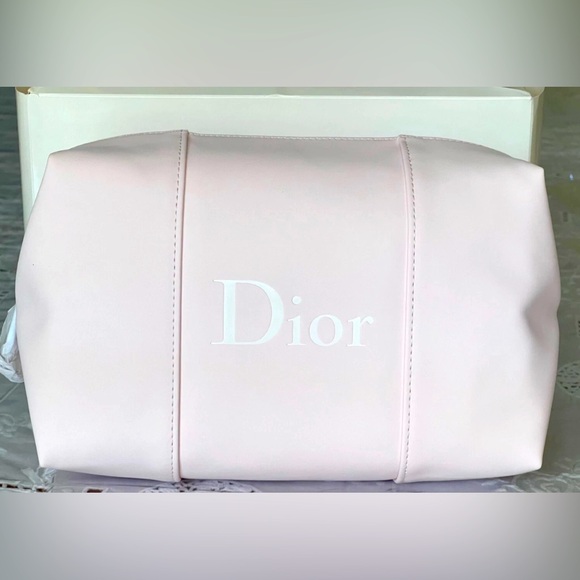 Dior Accessories - Dior White and Pink Makeup Pouch